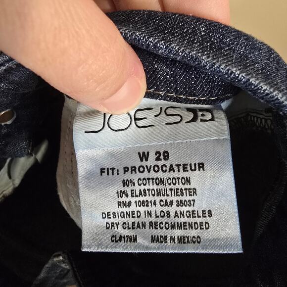 Women's Joe's "Provocateur" Darkwash Denim Bootcut Jeans | Size 29 - Picture 8 of 8